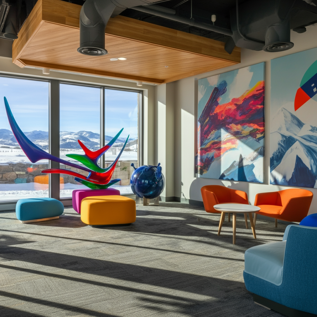 How Art Installation in Park City Offices Can Boost Employee Creativity and Productivity